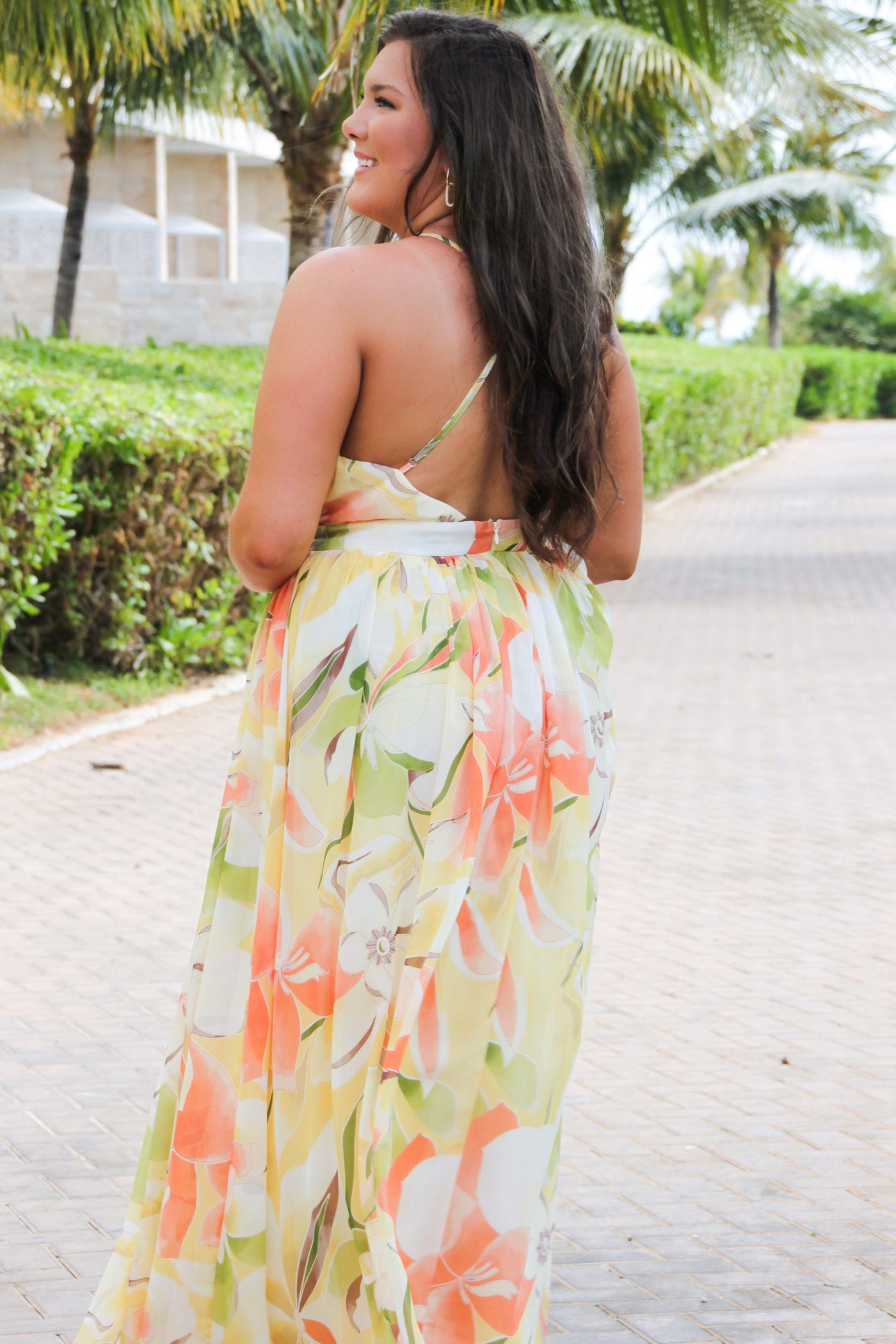 Head in the Clouds Maxi Dress: Yellow Multi - Bella and Bloom Boutique