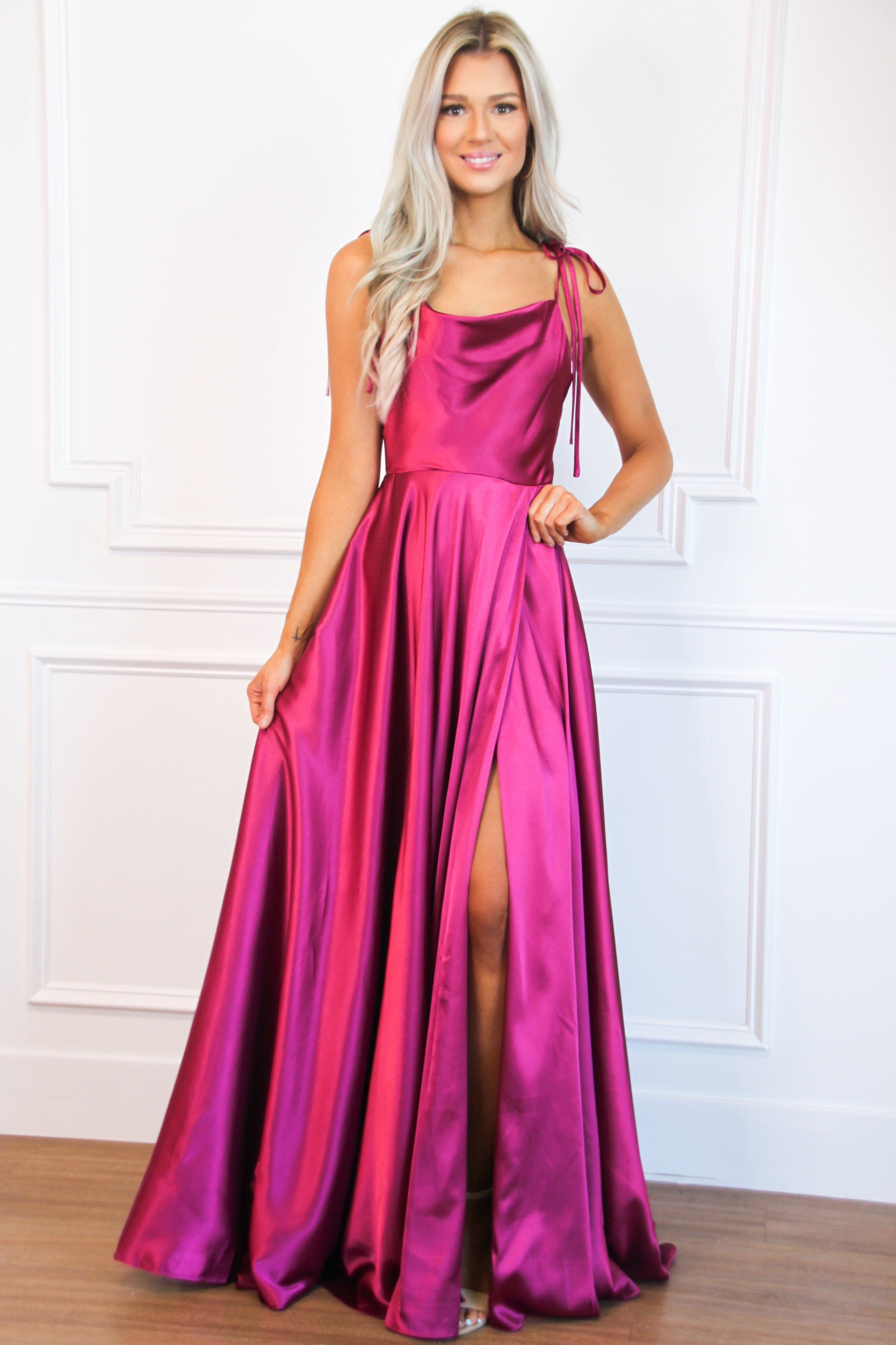 chinese dress ladies Mermaid Magenta V neck Spaghetti Straps Sequins Prom Dress Evening Gowns  sew1081