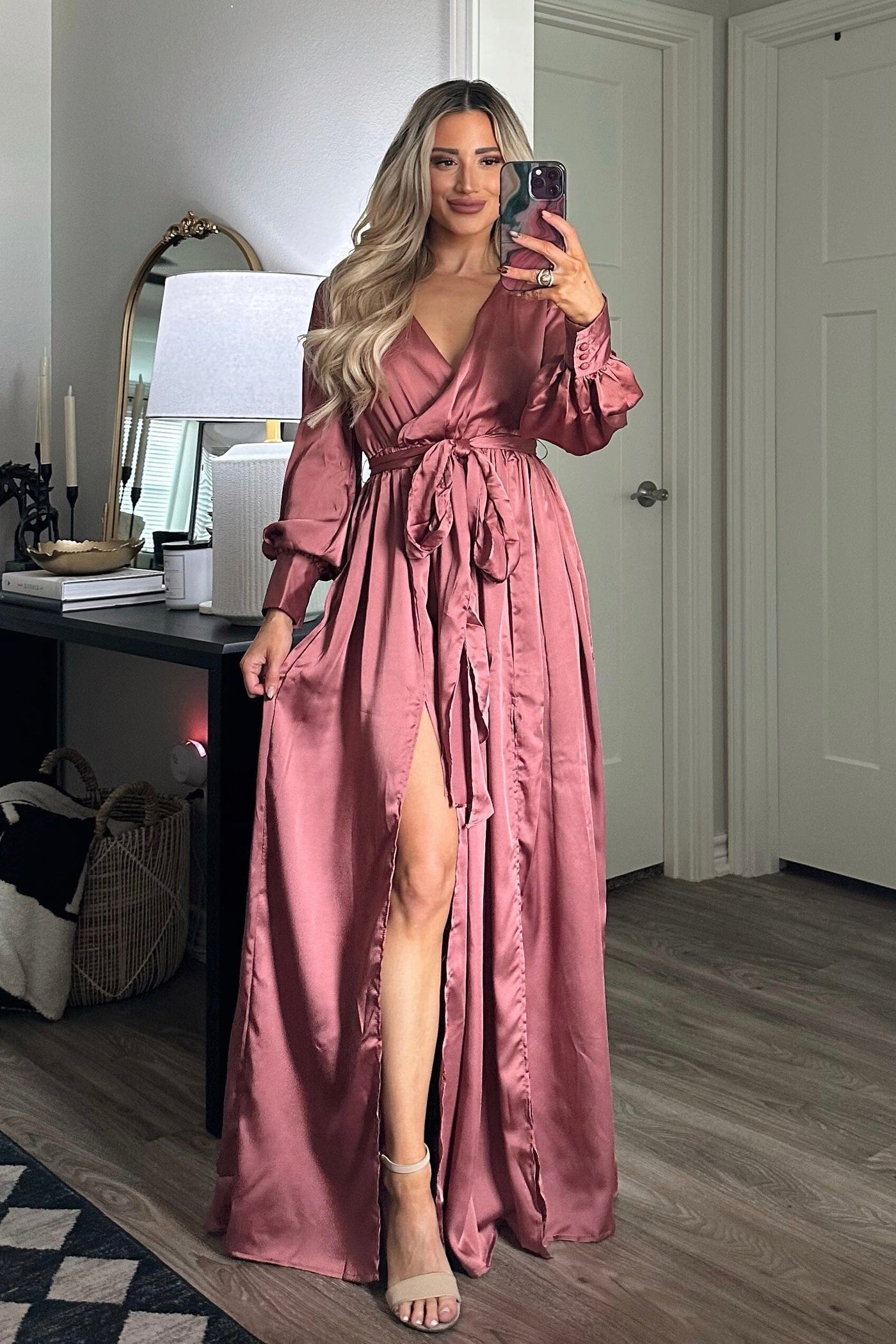 Bella and Bloom Boutique - Winter Beauty Dress: Rose Gold Bella and Bloom Boutique - Winter Beauty Dress: Rose Gold