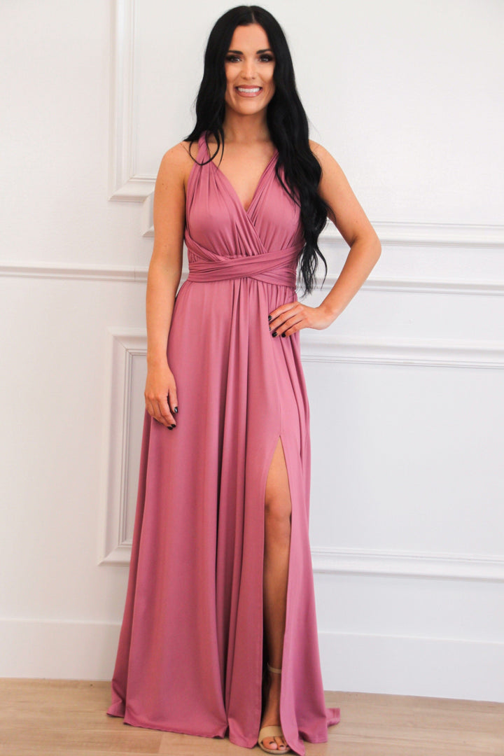 maxi dress business Bella and Bloom Boutique and the lined bust Indigo Rinse Pleated Denim Color:Custom Colors 1861 Glove Manufactory