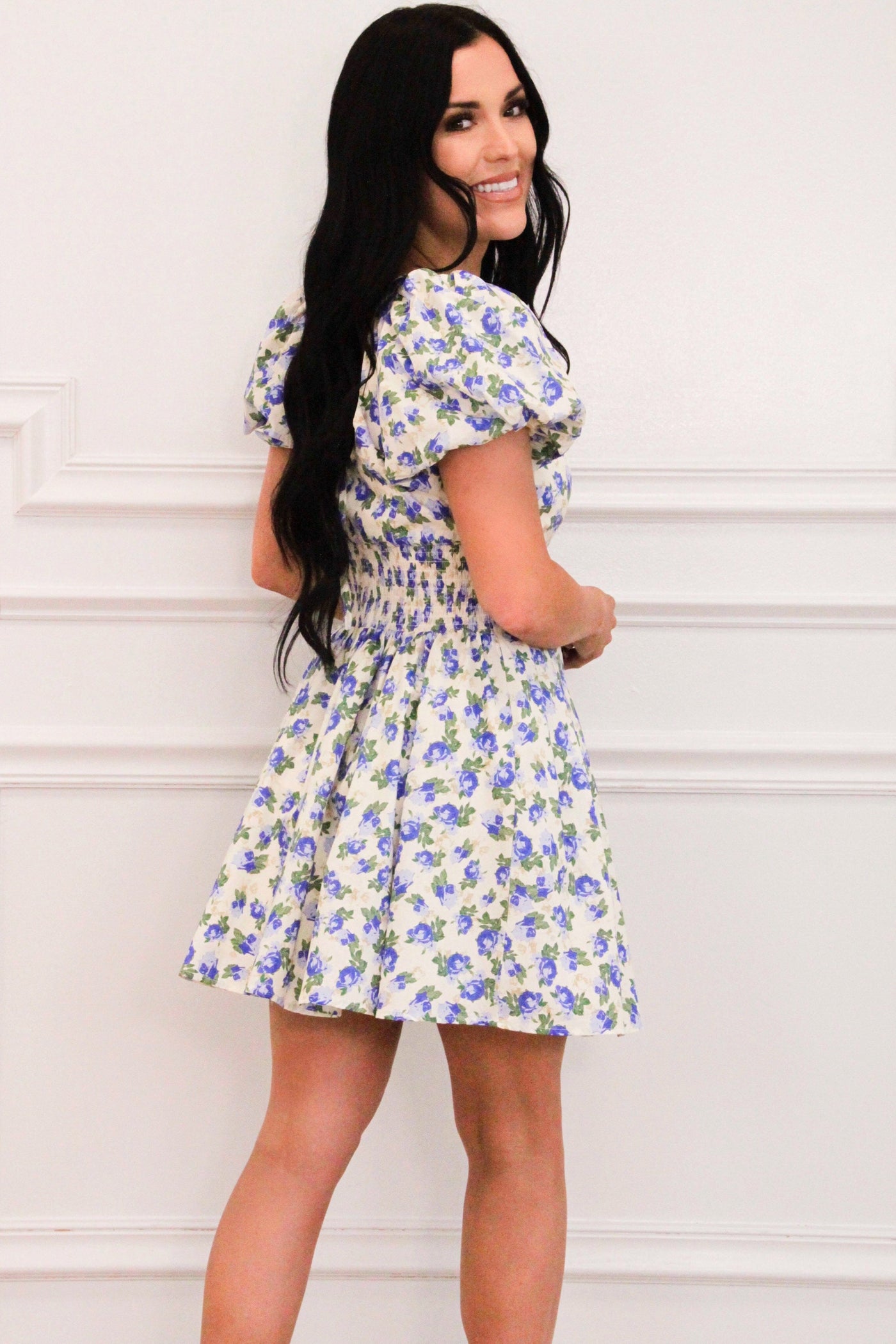 jayde mini dress Jayde Mini Dress in Ditsy Rose Lilac