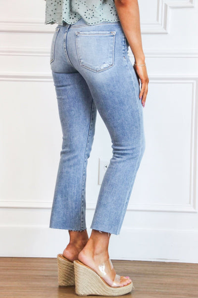 Tobey High Rise Denim: Light Wash - Bella and Bloom Boutique