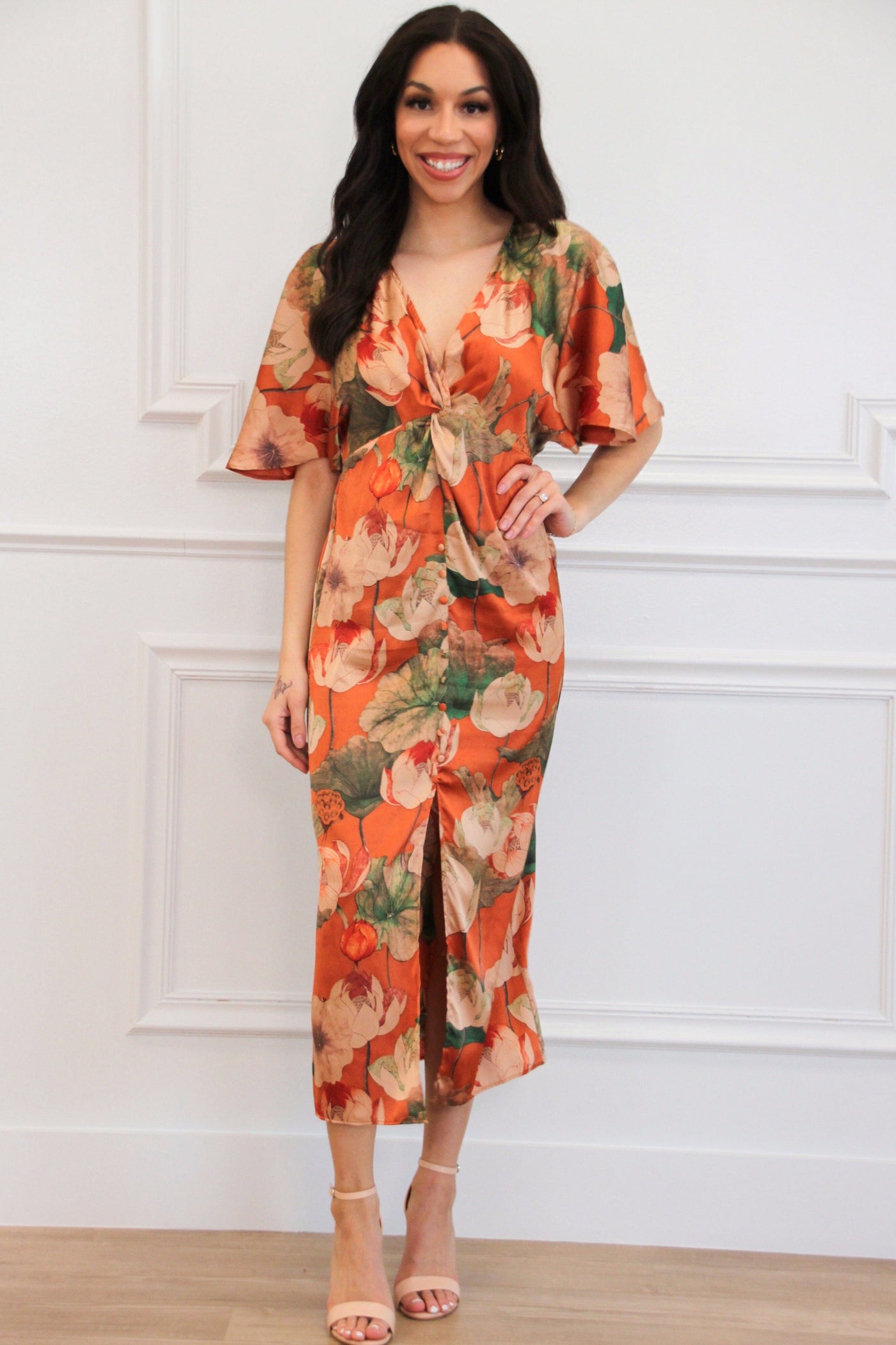 Bella and Bloom Boutique - Remember When Maxi Dress: Black Small / RUST Bella and Bloom Boutique - Remember When Maxi Dress: Black Small / RUST