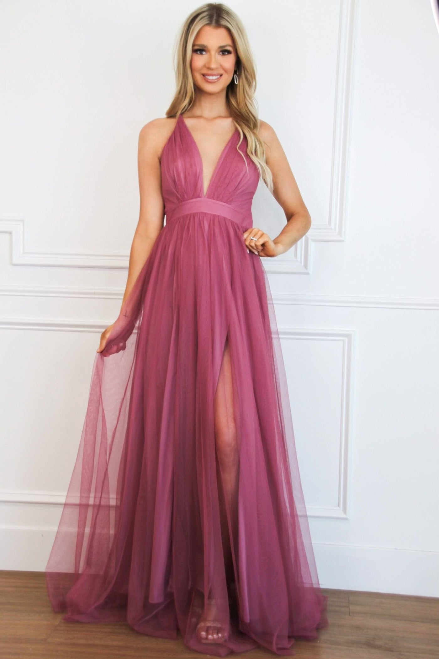 Forever Love Maxi Dress: Rose Pink - Bella and Bloom Boutique