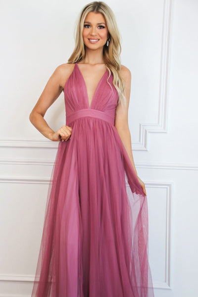 Forever Love Maxi Dress: Rose Pink - Bella and Bloom Boutique