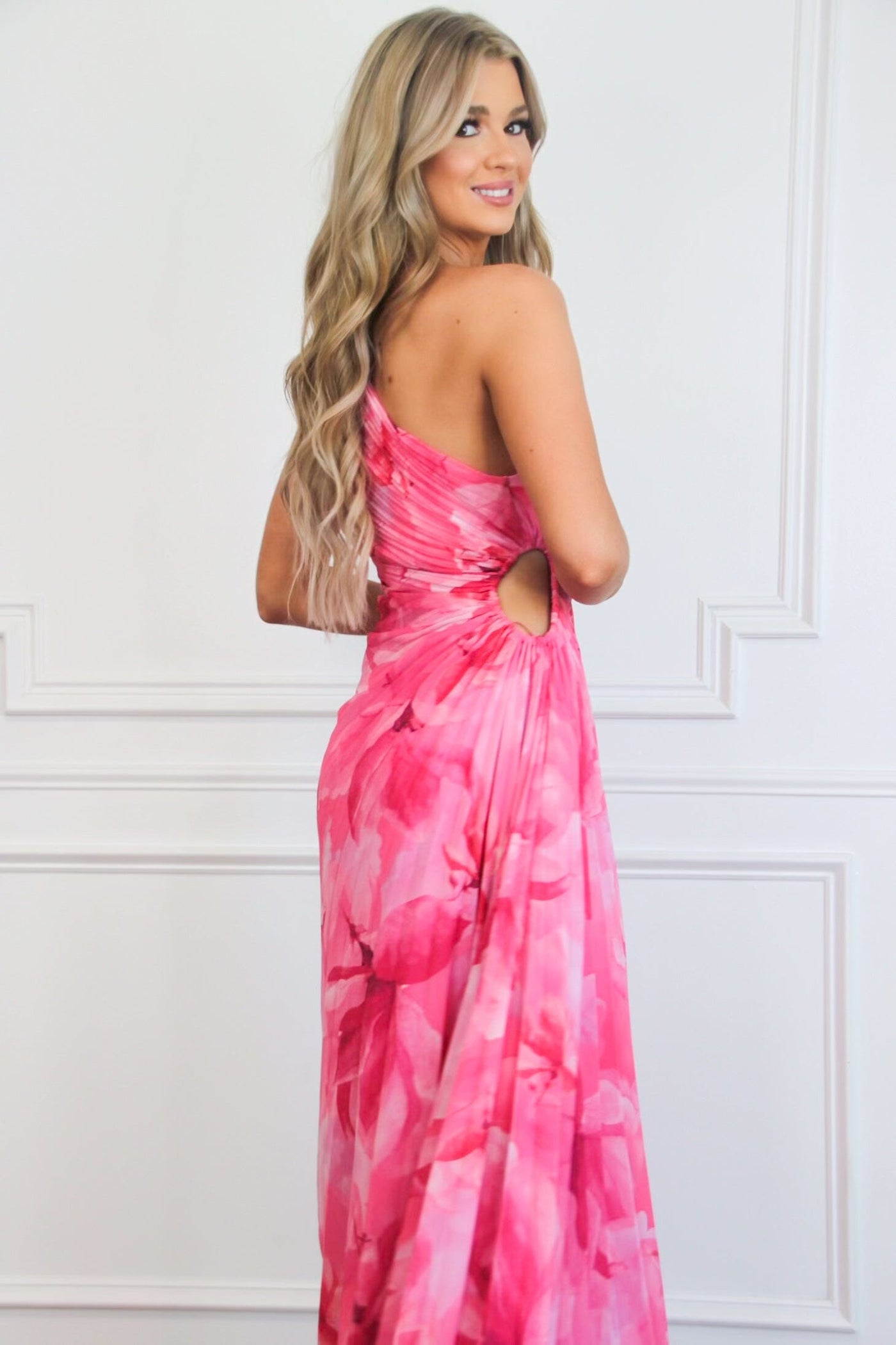 Wedding Guest Formal Hot Pink Accessories Dress Imperial Abito Fucsia Villa Fresca Malia Pleated Dress In Wedding Guest Formal Hot Pink Accessories Dress Imperial Abito Fucsia Villa Fresca Malia Pleated Dress In