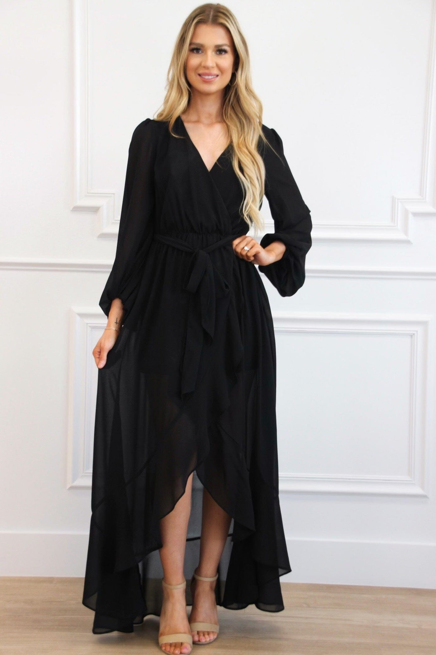 Found Your Love Maxi Dress: Black - Bella and Bloom Boutique