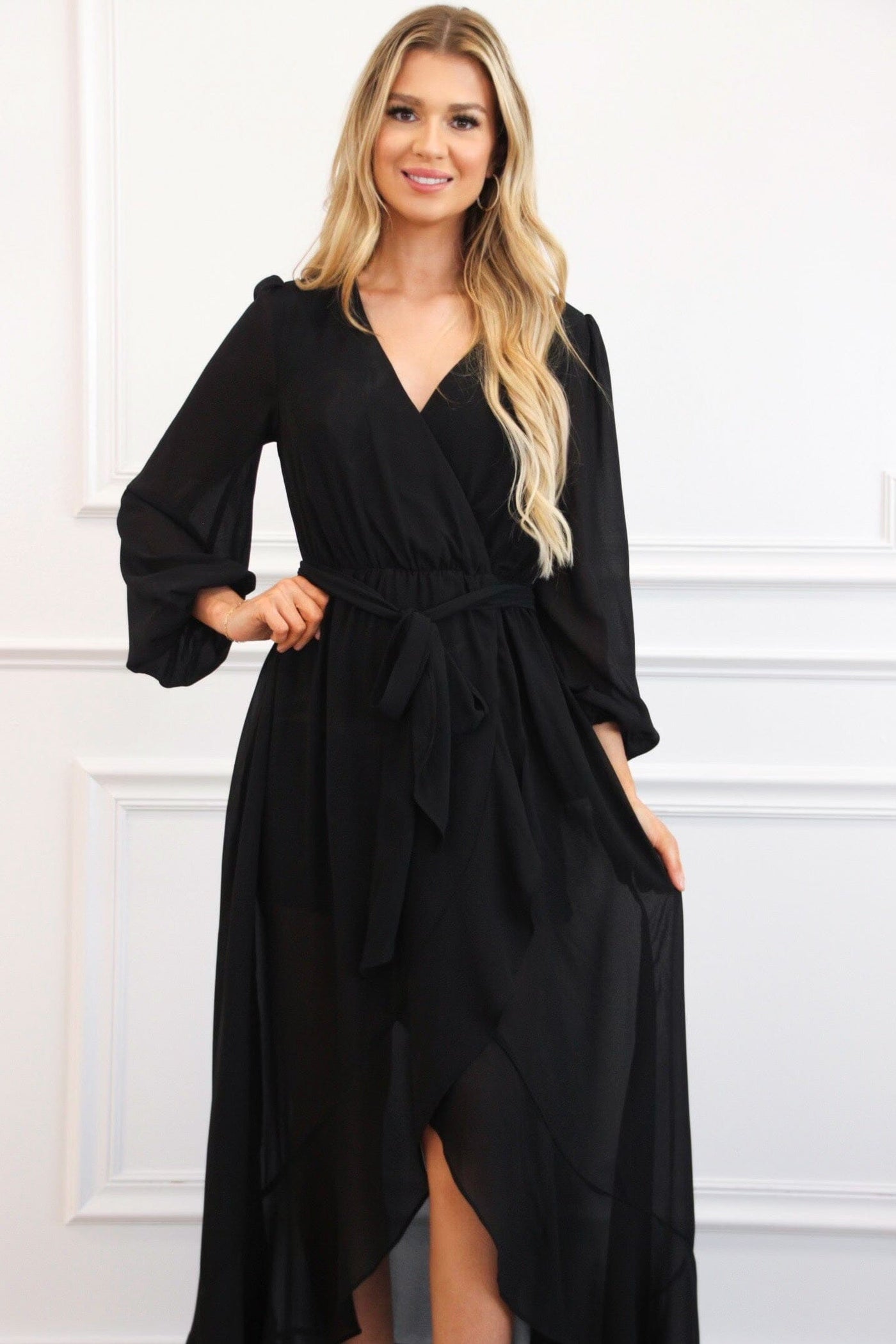 Found Your Love Maxi Dress: Black - Bella and Bloom Boutique