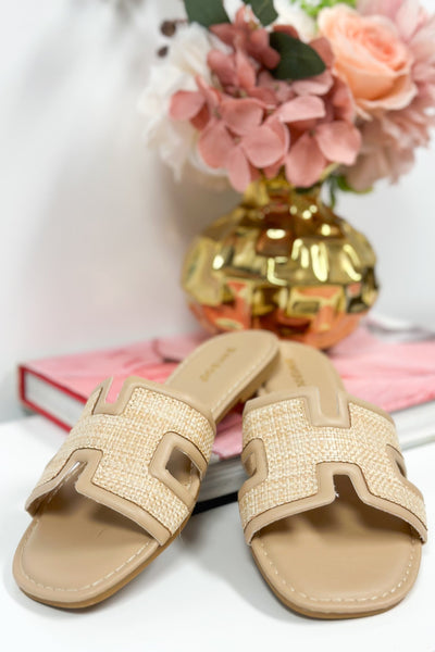 Smile Back H Sandals: Nude Shoes Bella and Bloom Boutique 