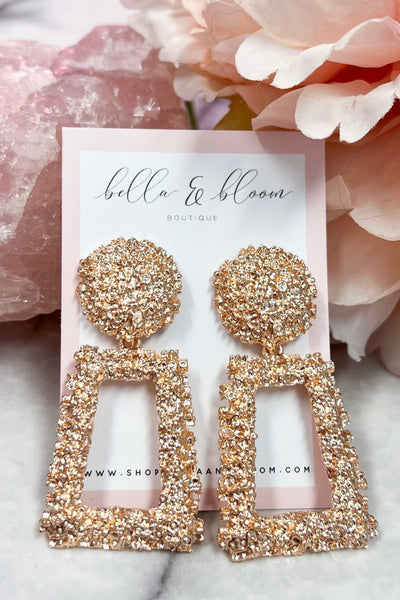 Athena Earrings: Gold - Bella and Bloom Boutique