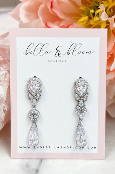 Eternally Yours Earrings: Silver - Bella and Bloom Boutique