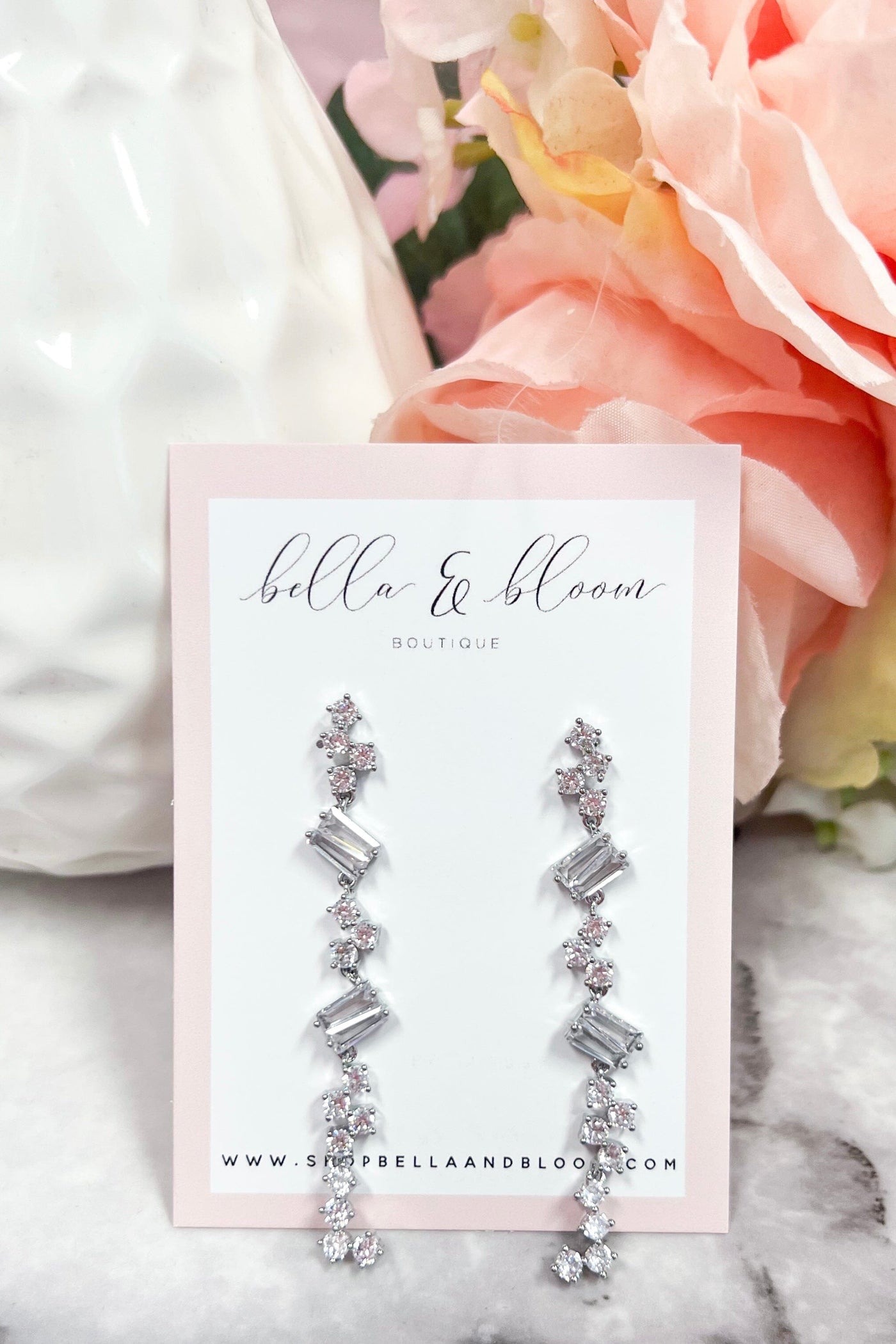 Love You More Earrings: Silver - Bella and Bloom Boutique