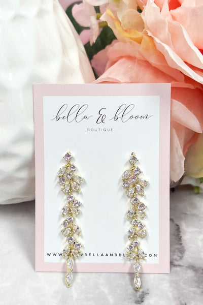 Sweetest Love Earrings: Gold - Bella and Bloom Boutique