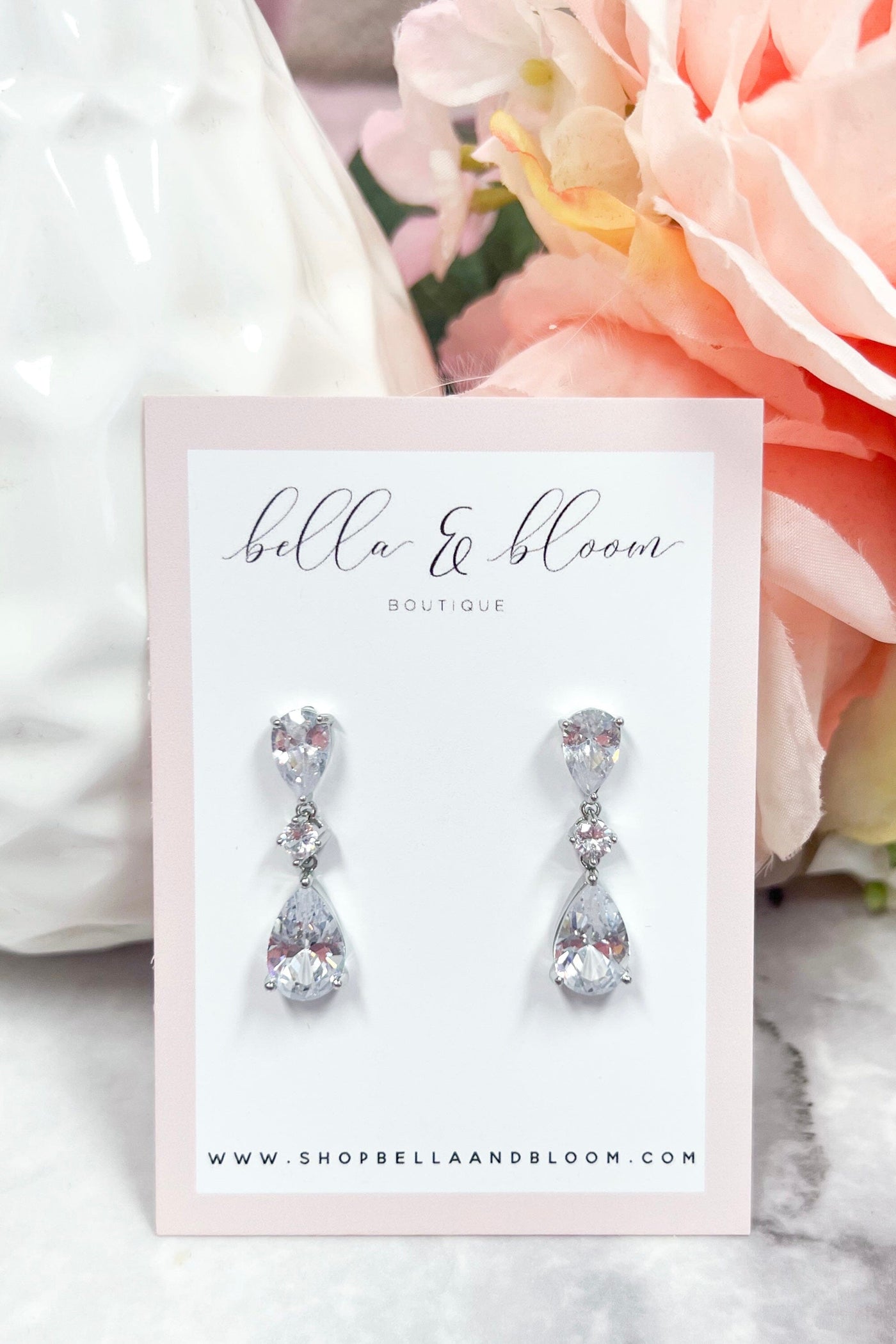 Be My Baby Earrings: Silver - Bella and Bloom Boutique