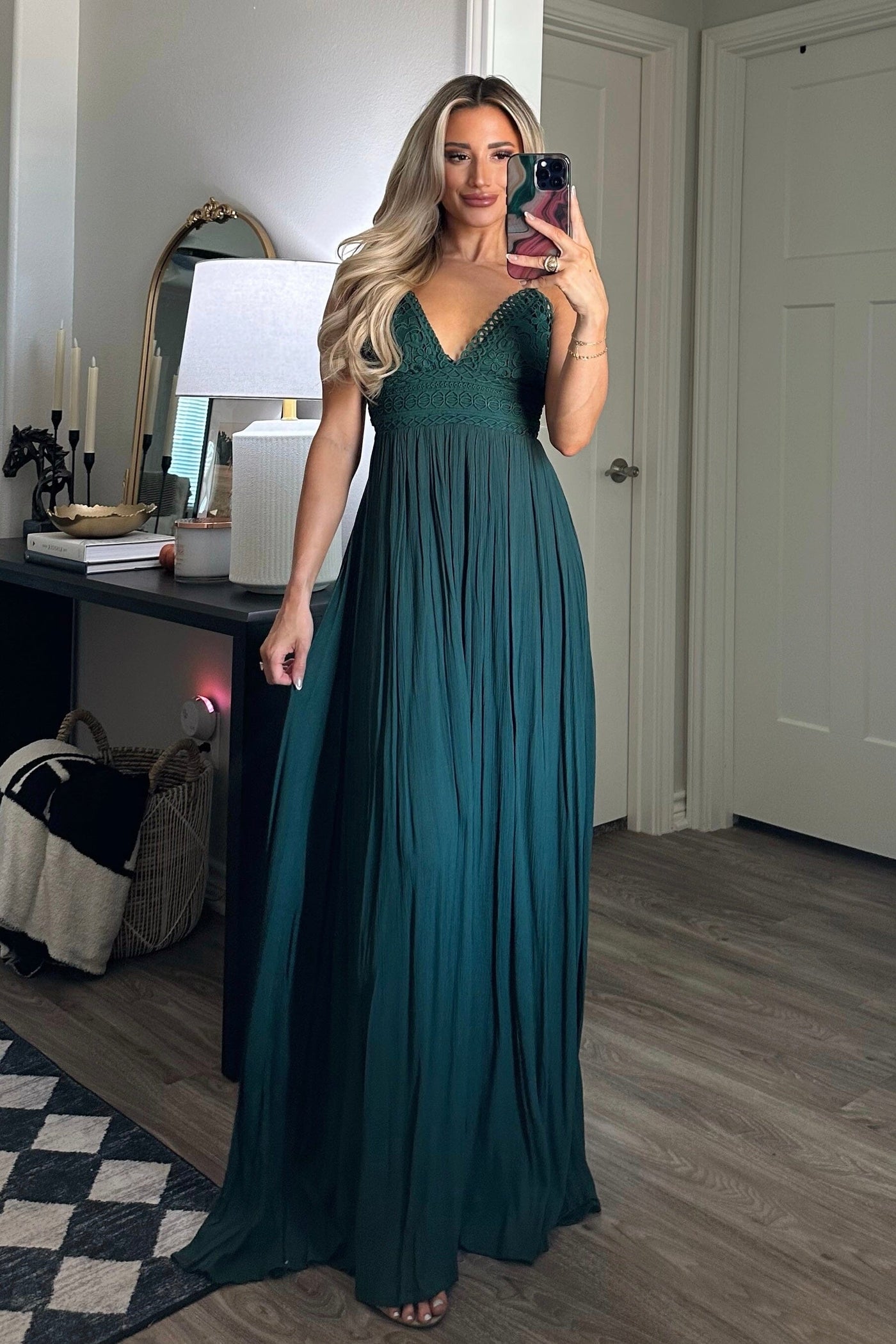 Free As a Bird Maxi Dress: Hunter Green - Bella and Bloom Boutique