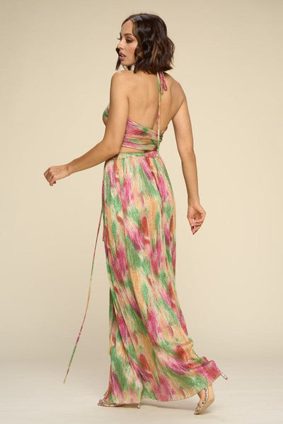 Happy With You Two Piece Set: Magenta/Olive Multi - Bella and Bloom Boutique