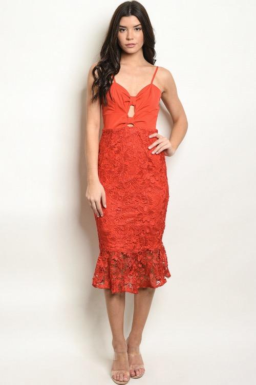 Your Love is a Melody Dress: Red - Bella and Bloom Boutique