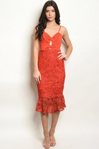 Your Love is a Melody Dress: Red - Bella and Bloom Boutique