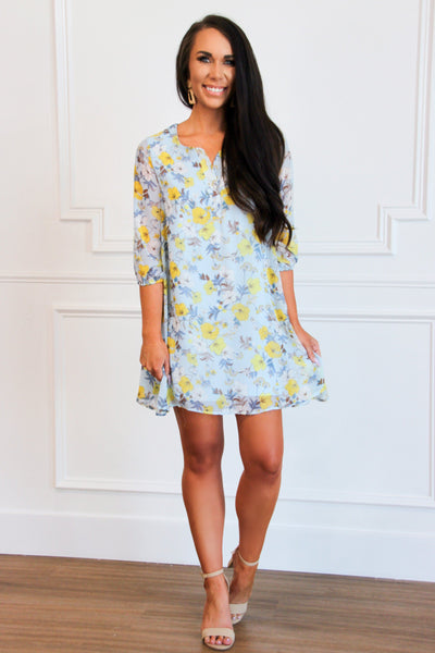 Summer Days Tunic: Light Blue Multi - Bella and Bloom Boutique