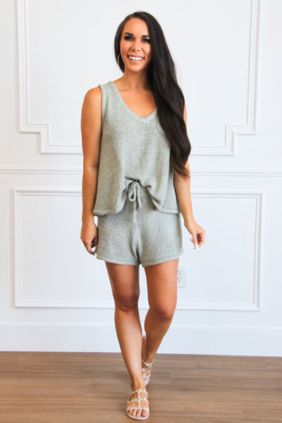 RESTOCK: Dreamer Two Piece Set: Dusty Sage - Bella and Bloom Boutique