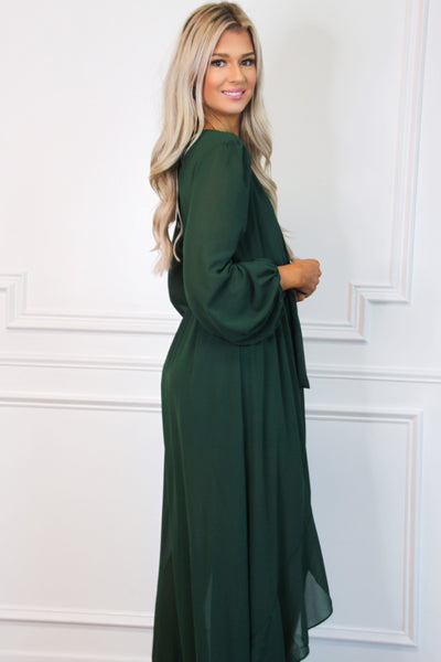 Found Your Love Maxi Dress: Emerald - Bella and Bloom Boutique