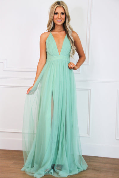 Forever Love Maxi Dress: Sage - Bella and Bloom Boutique