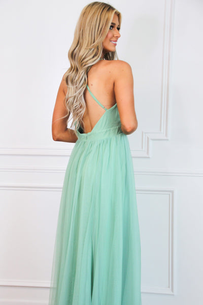 Forever Love Maxi Dress: Sage - Bella and Bloom Boutique