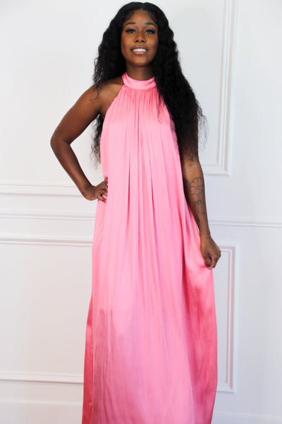 Sending Love Letters Maxi Dress: Pink - Bella and Bloom Boutique