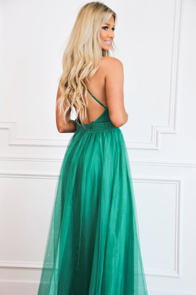 Forever Love Maxi Dress: Green - Bella and Bloom Boutique