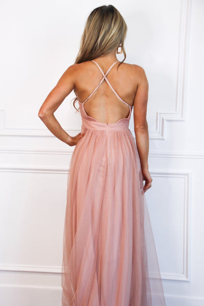 Forever Love Maxi Dress: Mauve - Bella and Bloom Boutique