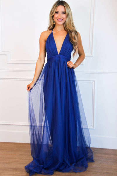 Forever Love Maxi Dress: Royal Blue - Bella and Bloom Boutique