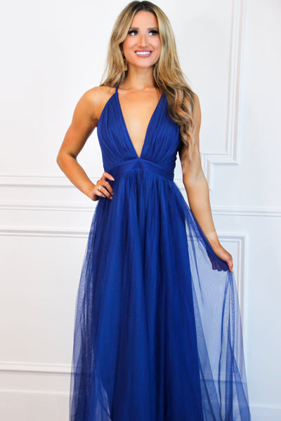 Forever Love Maxi Dress: Royal Blue - Bella and Bloom Boutique