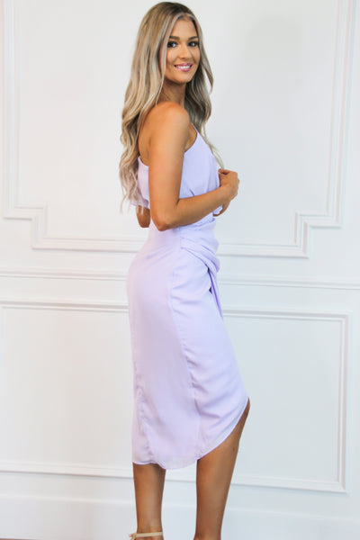 Back to You Midi Dress: Lavender - Bella and Bloom Boutique