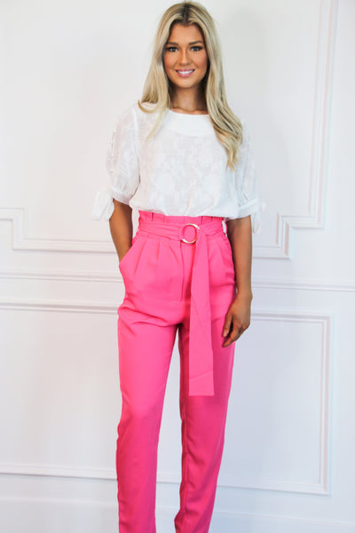 Barbie Girl Pants: Fuchsia - Bella and Bloom Boutique