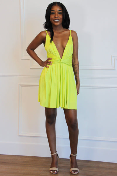 In Any Event Dress: Lime - Bella and Bloom Boutique