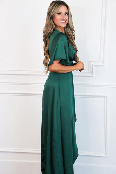 Before You Go Maxi Dress: Emerald - Bella and Bloom Boutique