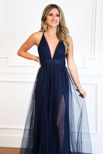 RESTOCK: Forever Love Maxi Dress: Navy - Bella and Bloom Boutique