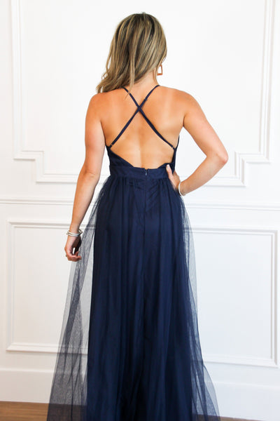 RESTOCK: Forever Love Maxi Dress: Navy - Bella and Bloom Boutique