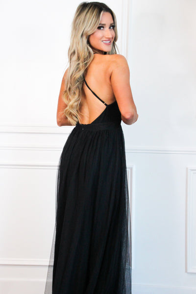 Forever Love Maxi Dress: Black - Bella and Bloom Boutique