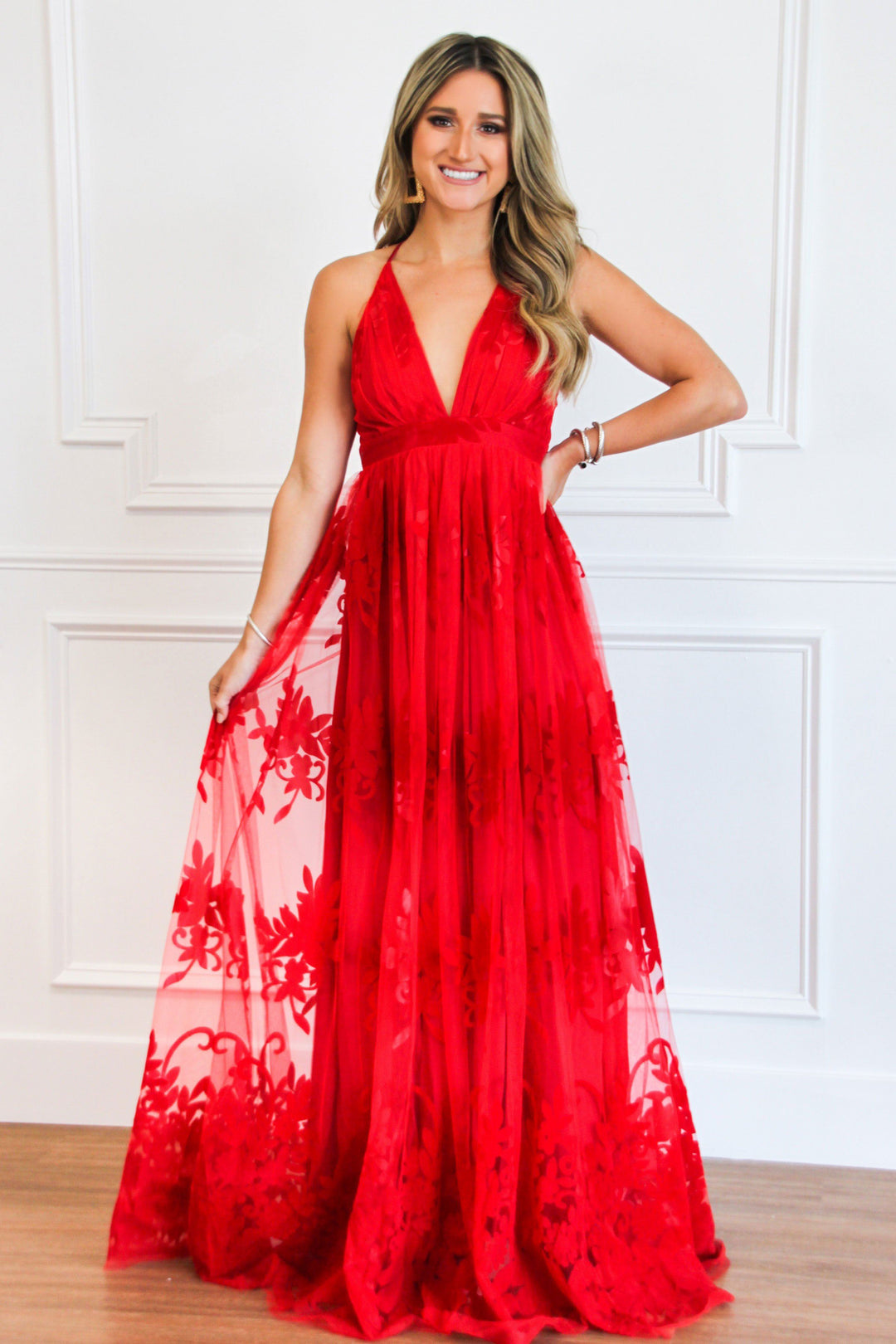 here comes the bride maxi dress Here Comes the Bride Maxi Dress: Red