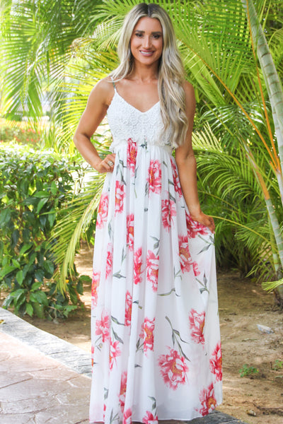 Love Me Tender Maxi Dress: Floral - Bella and Bloom Boutique