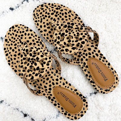 RESTOCK: Paisley Medallion Sandals: Cheetah - Bella and Bloom Boutique