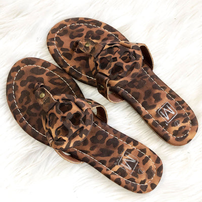 RESTOCK: Catie Medallion Sandals: Leopard - Bella and Bloom Boutique