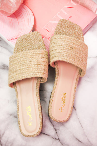 Classic Raffia Sandals: Natural - Bella and Bloom Boutique