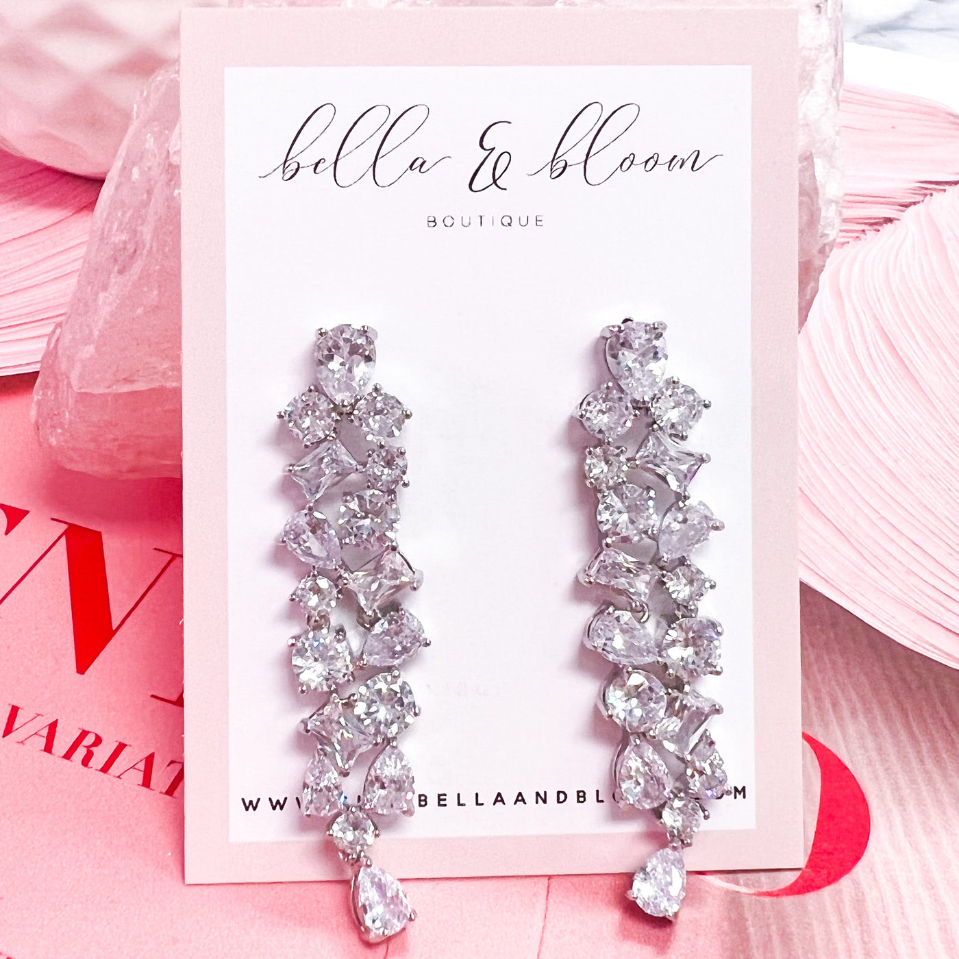 Fall For You Earrings: Silver - Bella and Bloom Boutique