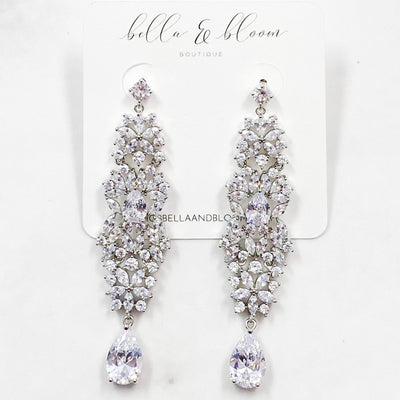 Angelic Beauty Earrings: Silver - Bella and Bloom Boutique
