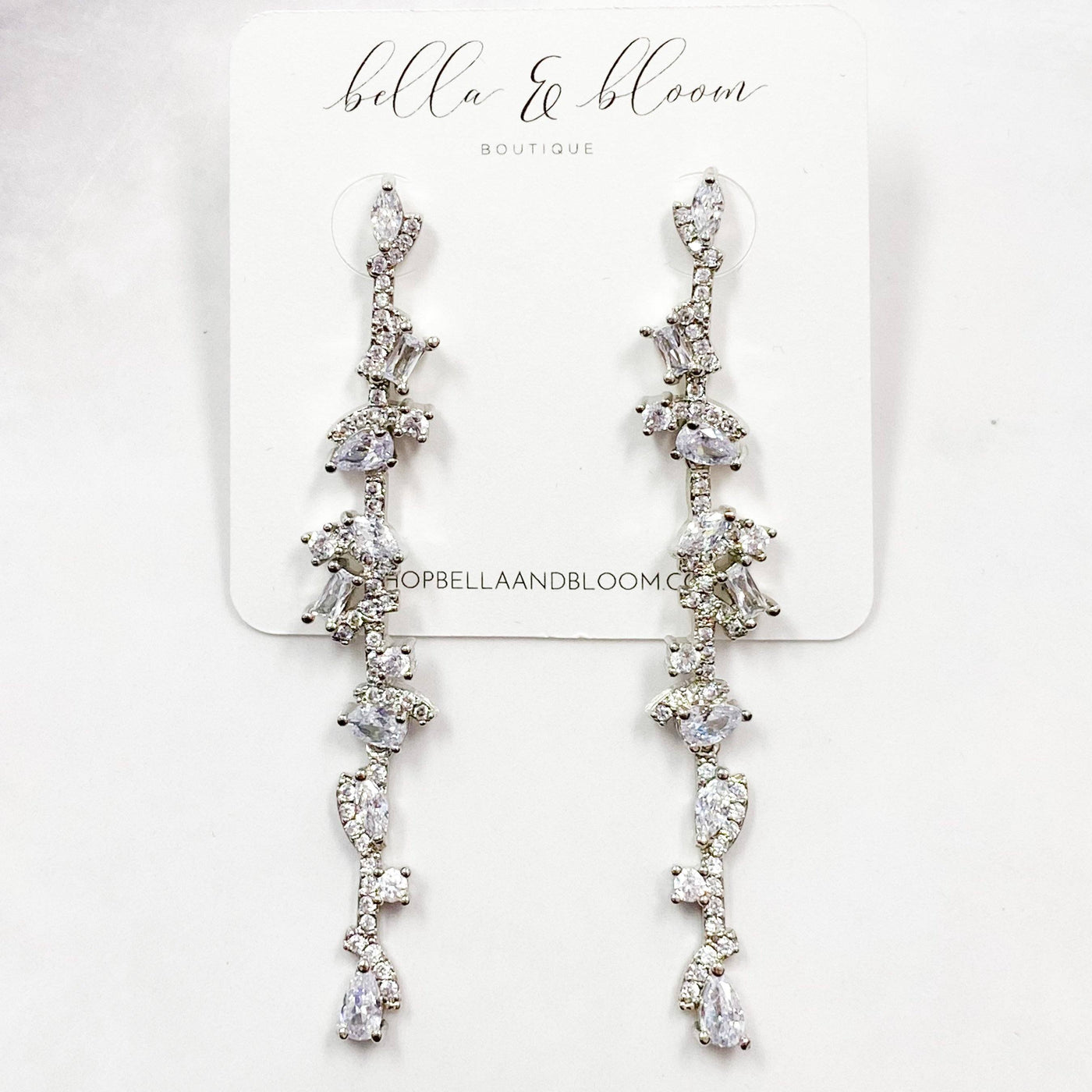 Beautiful Mess Earrings: Silver - Bella and Bloom Boutique