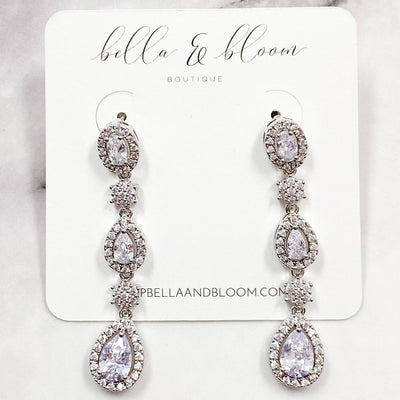Happily Ever After Earrings: Silver - Bella and Bloom Boutique