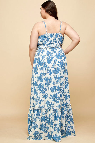 Sunkissed Summer Cutout Floral Maxi Dress - Bella and Bloom Boutique