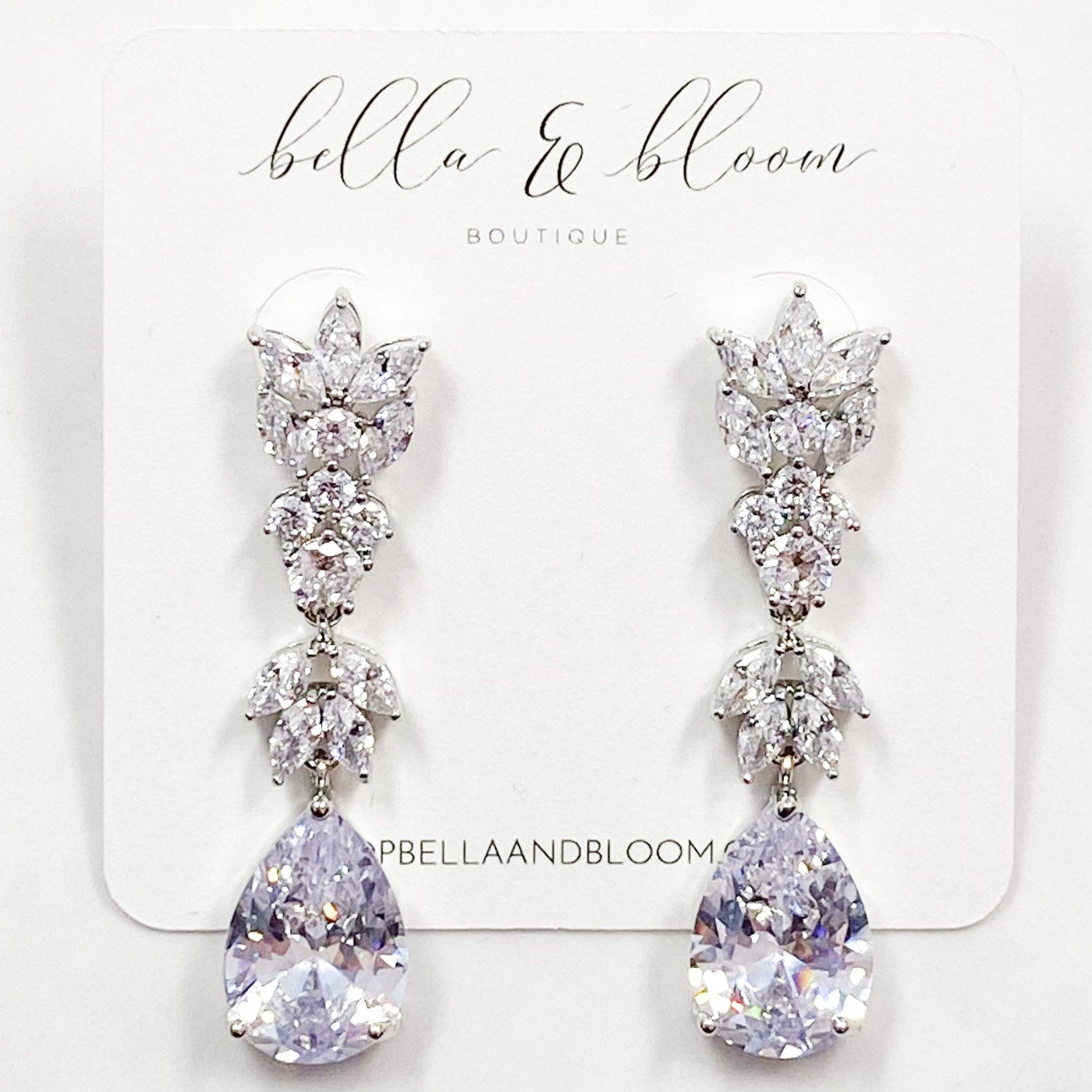 Elegant Affair Earrings: Silver - Bella and Bloom Boutique